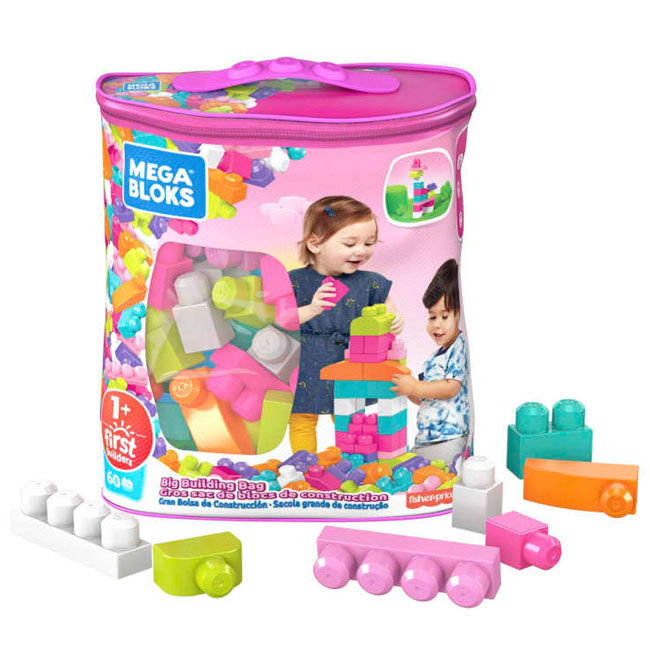 MEGA BLOKS FIRST BUILDERS BUILDING BAG 60 PCS