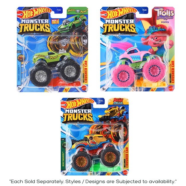 HOT WHEELS MONSTER TRUCKS SINGLE TRUCK