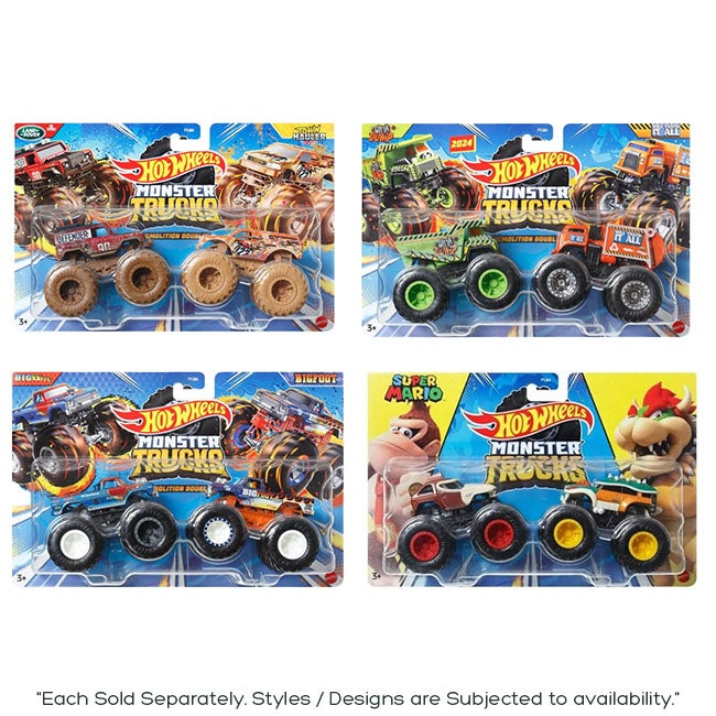 HOT WHEELS DOUBLE MONSTER TRUCK ASSORTED