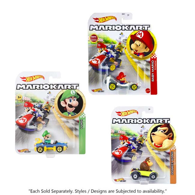 HOTWHEELS BASIC SINGLE CAR PACK - MARIO KART