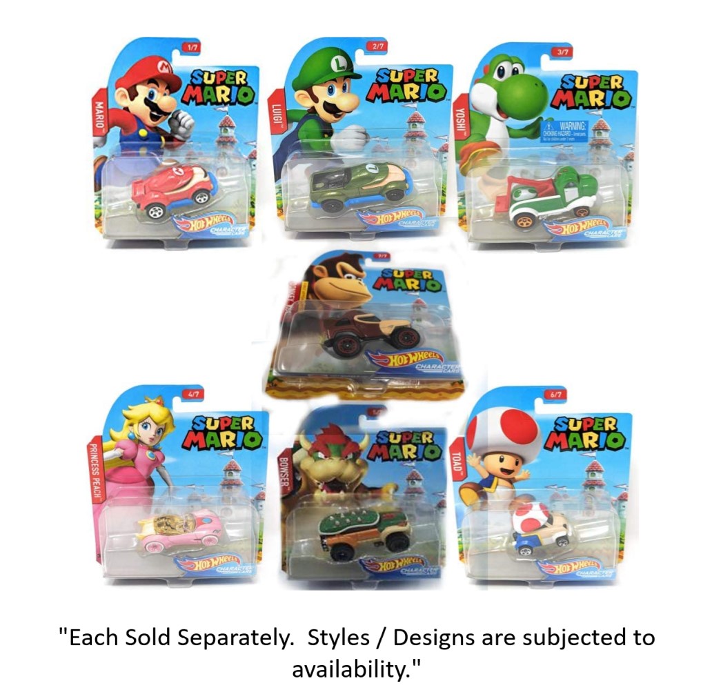 HOTWHEELS BASIC SINGLE CAR PACK - SUPER MARIO