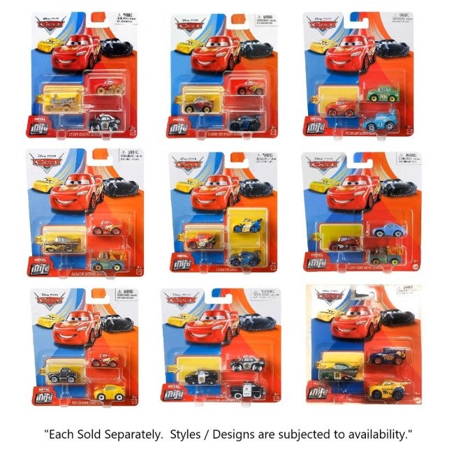 DISNEY PIXAR CARS 3 MINI RACER 3 PACK CAR