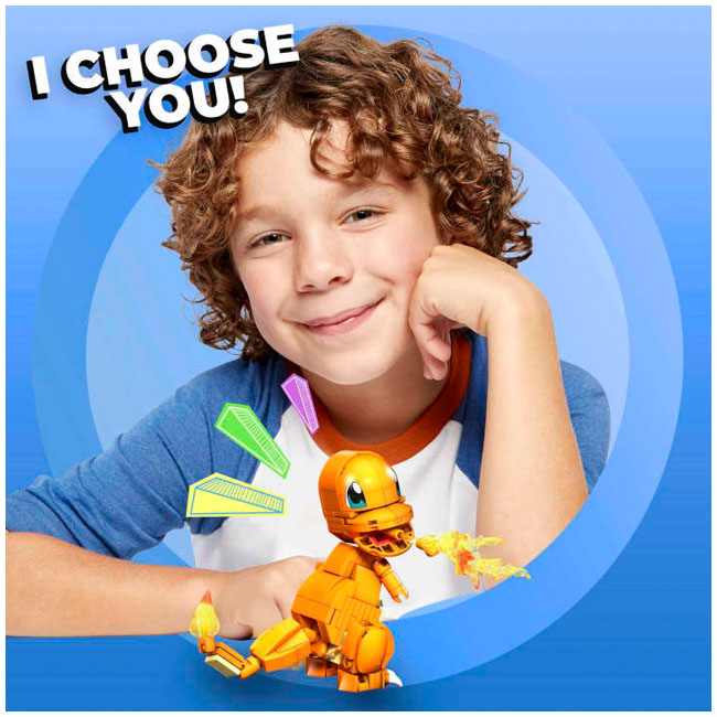 MEGA CONSTRUX POKEMON BUILD AND SHOW CHARMANDER