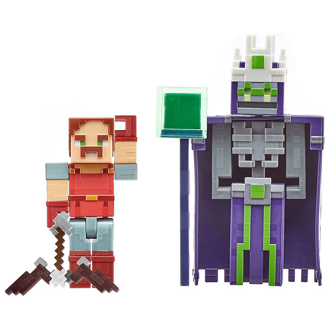 MINECRAFT DUNGEONS ILLIAGER AND GOLEM FIGURES ASSORTED