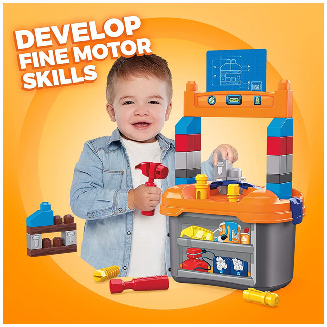 MEGA BLOKS LIL BUILDING WORKBENCH PLAYSET
