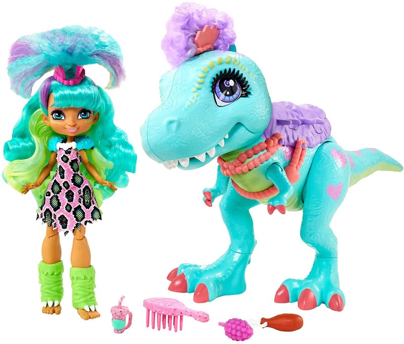 CAVE CLUB ROCKELLE DOLL & DINOSAUR BESTIE PLAYSET