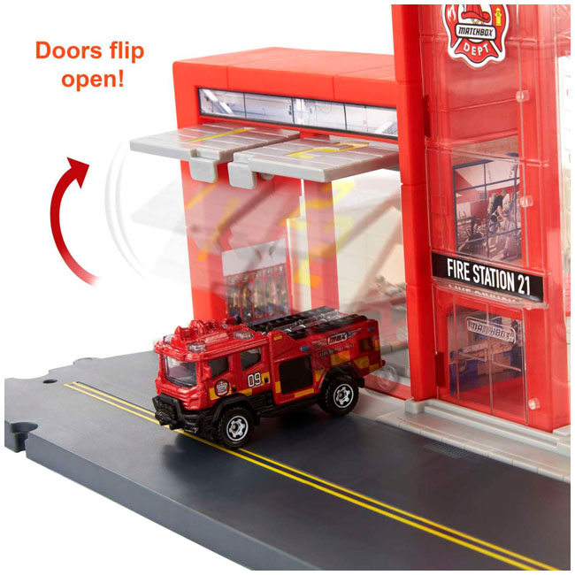 MATCHBOX ACTION DRIVERS FIRE STATION RESCUE PLAYSET