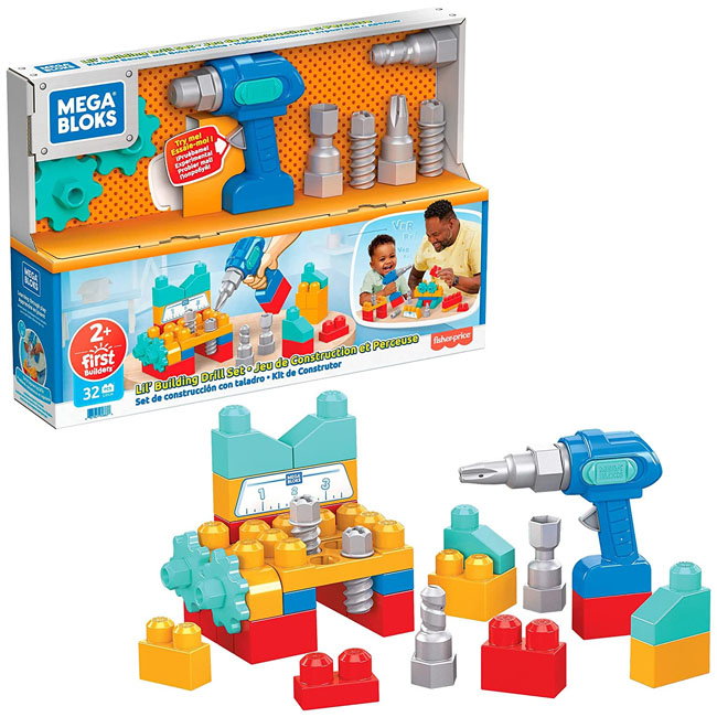 MEGA BLOKS LIL BUILDING DRILL PLAYSET