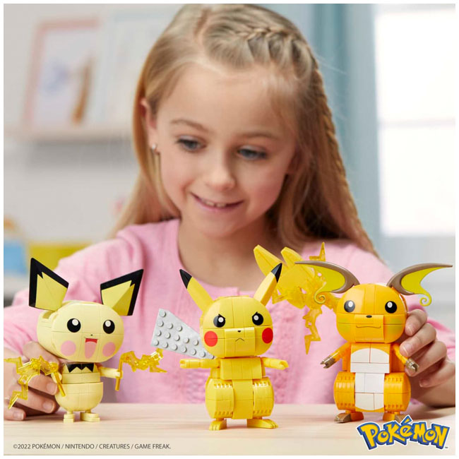 MEGA POKEMON BUILD AND SHOW PIKACHU EVOLUTION