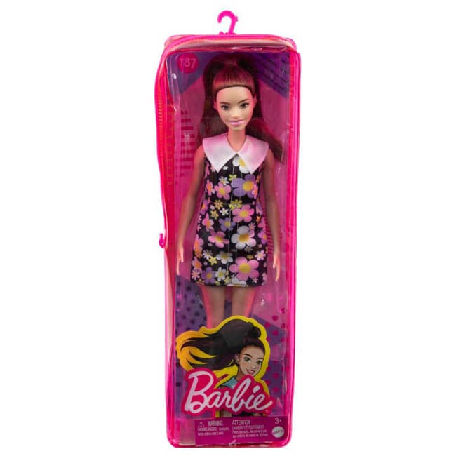 BARBIE FASHIONISTAS DOLL WITH FLOWER DRESS