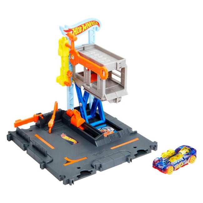 HOTWHEELS CITY DOWNTOWN REPAIR STATION PLAYSET
