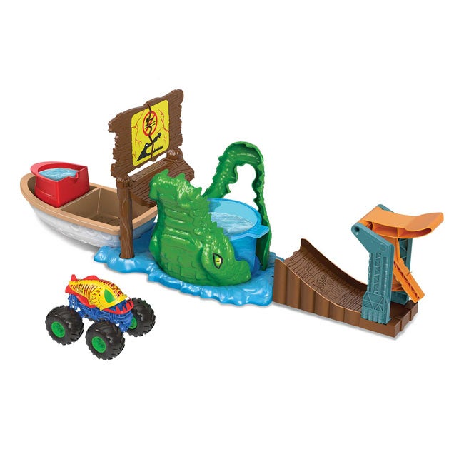 HOTWHEELS MONSTER TRUCKS SWAMP CHOMP PLAYSET