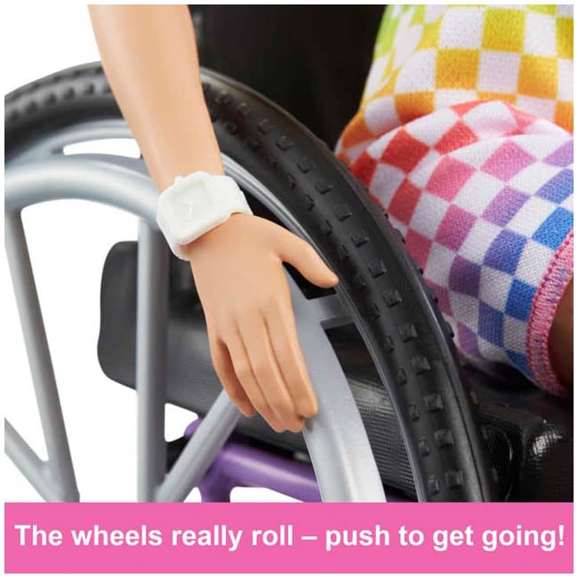 BARBIE FASHIONISTAS BLONDE DOLL WITH WHEELCHAIR