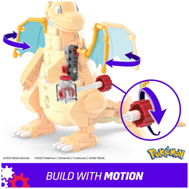 MEGA POKEMON DRAGONITE LARGE SCALE FIG WITH MOTION BUILDING