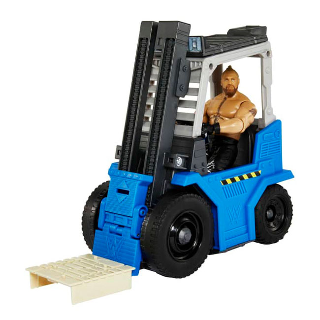 WWE WREKKIN SLAM  N STACK FORKLIFT WITH BROCK LESNAR FIGURE