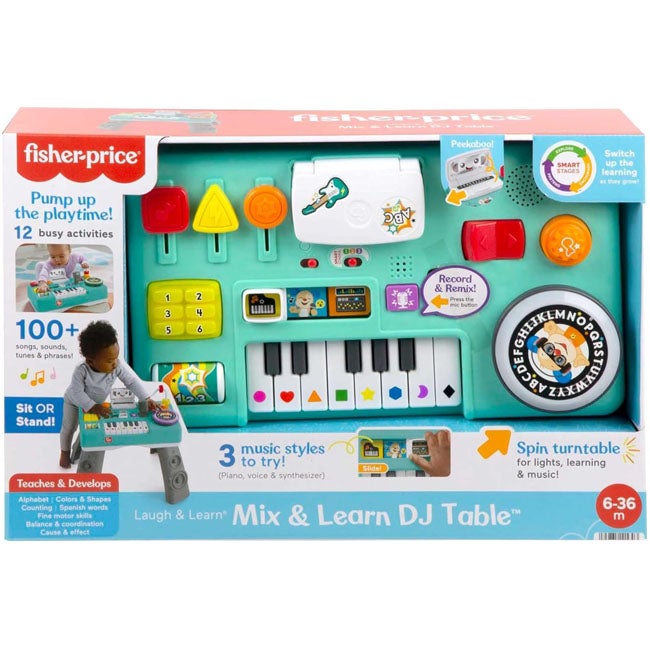 FISHER PRICE LAUGH & LEARN DJ MUSIC TABLE