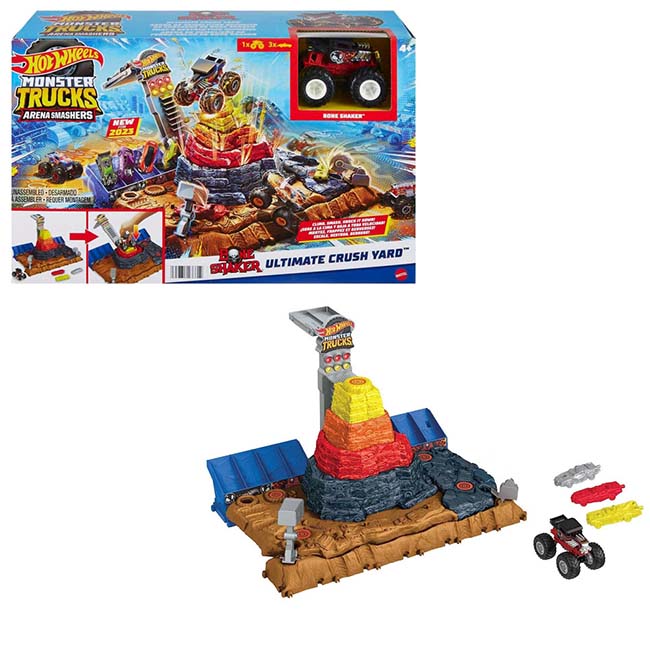 HOT WHEELS MONSTER TRUCKS ARENA SMASHERS BONE SHAKER