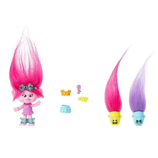 TROLLS HAIR POPS SMALL DOLL & ACCESSORIES - POPPY