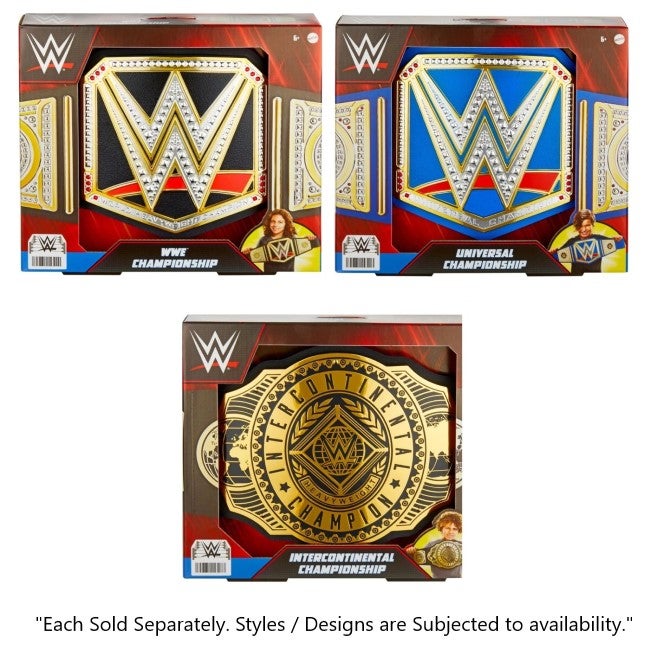 WWE CHAMPIONSHIP BELT ASSORTED