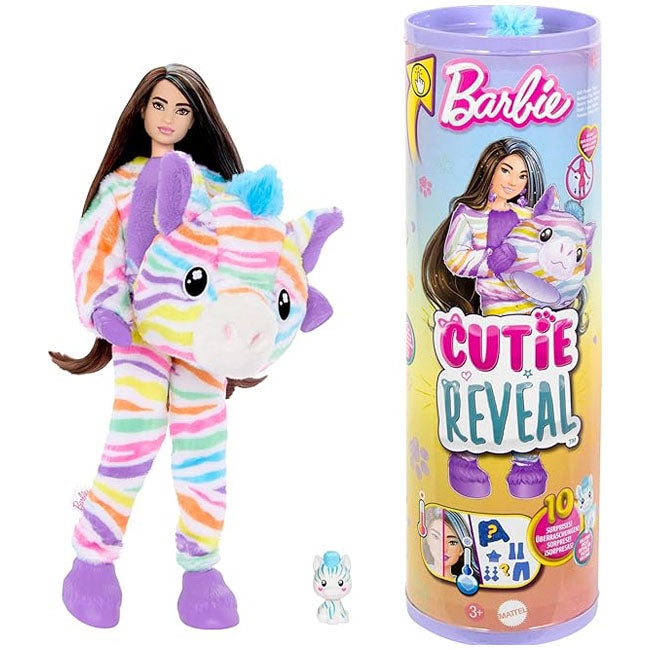 BARBIE CUTIE REVEAL COLOR DREAMS SERIES ZEBRA DOLL
