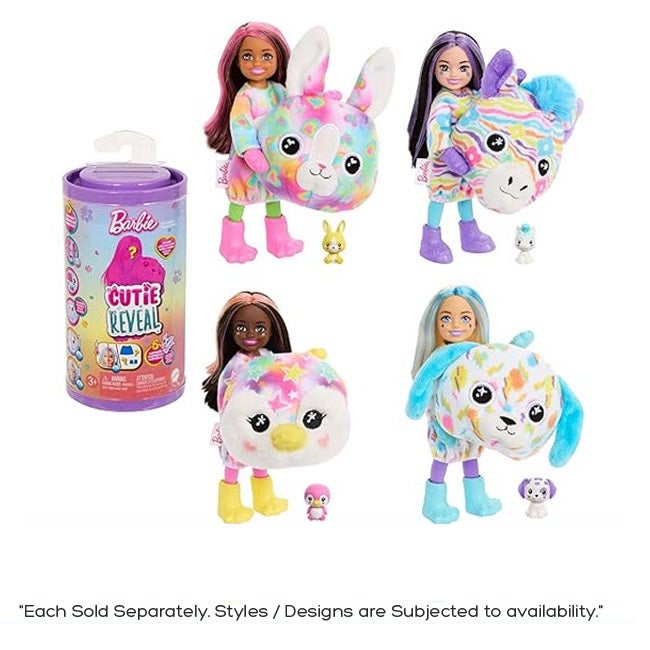 BARBIE CHELSEA CUTIE REVEAL COLOR DREAM SERIES ASSORTED DOLL