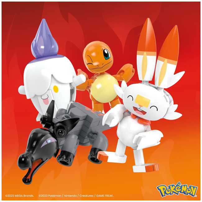 MEGA POKEMON CORE  FIRE-TYPE TRAINER TEAM