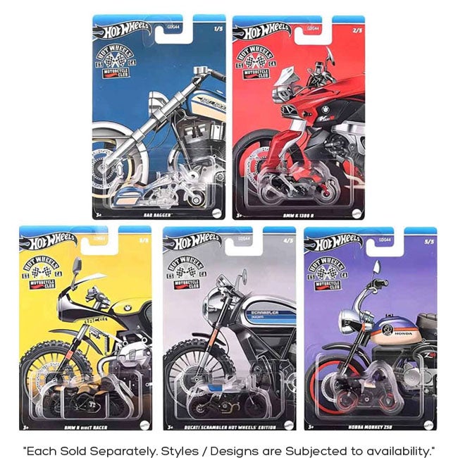HOT WHEELS THEMED AUTO BAD BIKES ASSTD