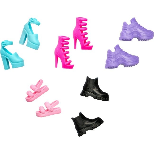 BARBIE DOLL ACCESSORIES 5-PAIRS OF SHOES