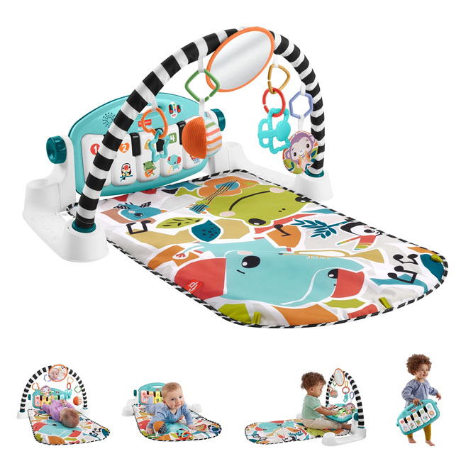 FISHER PRICE GLOW AND GROW PLAY PIANO GYM SET