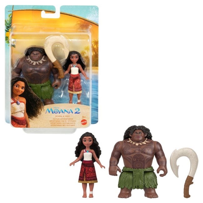 DISNEY PRINCESS MOANA 2 MOANA AND MAUI OCEAN ADVENTURE DOLL