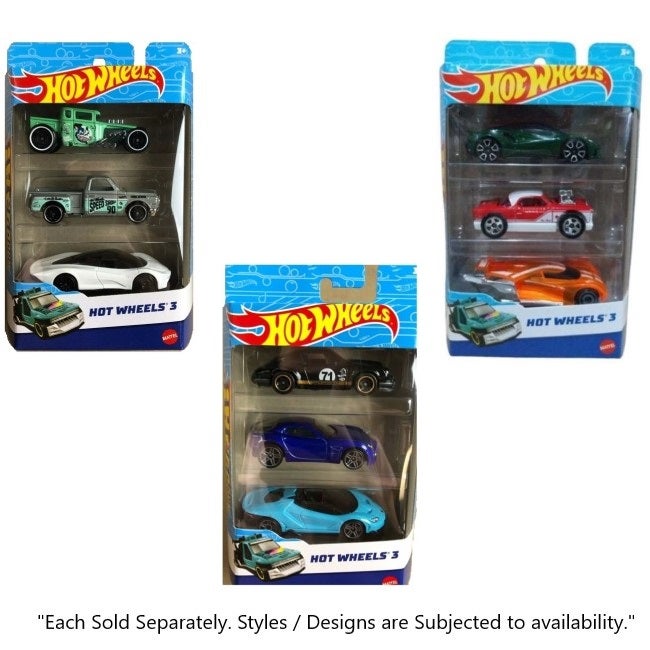 HOTWHEELS BASIC 3 CARS PACK