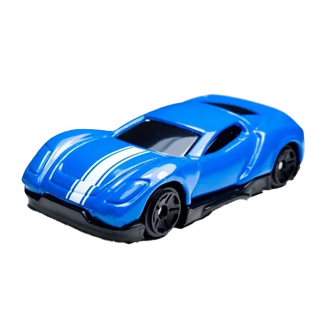 MAISTO FRESH METAL 3 INCH BLUE DIECAST RACER CAR