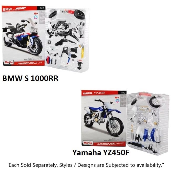 MAISTO 1:12 ASSEMBLY MOTORCYCLE ASSORTED