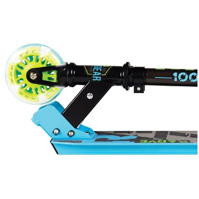 MADD GEAR RIZE 100 LIGHT UP SCOOTER - BLUE/GREEN