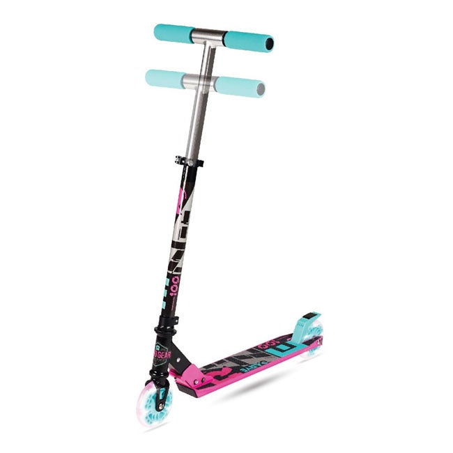 MADD GEAR RIZE 100 LIGHT UP SCOOTER - PINK/BLUE