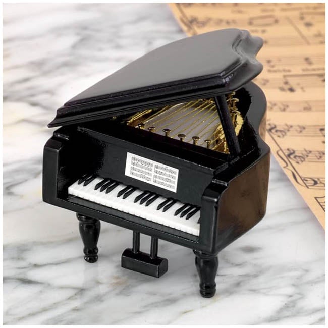 MUSICBOXWORLD SMALL WOODEN PIANO