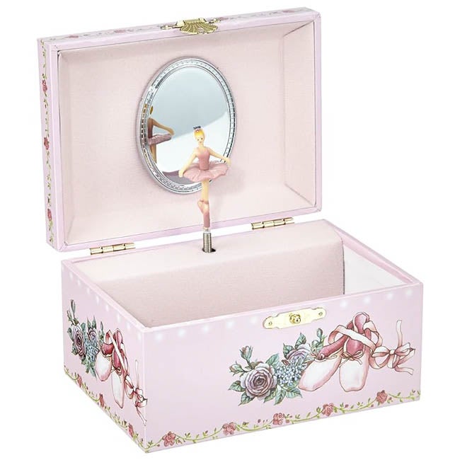 MUSICBOXWORLD JEWELLERY BOX BALLERINA SHOES - BASE 150MM