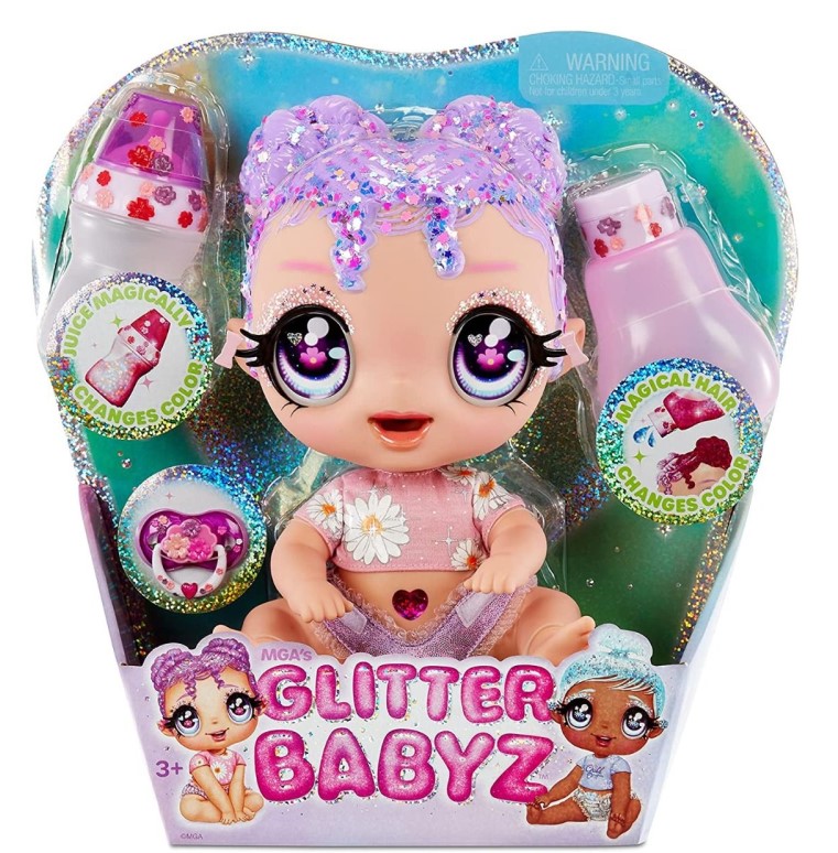 GLITTER BABYZ LILA WILDBOOM BABY DOLL