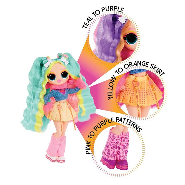 LOL SURPRISE OMG SUNSHINE MAKEOVER BUBBLEGUM DJ FASHION DOLL