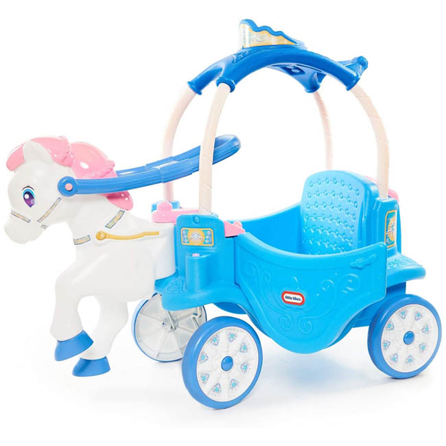 LITTLE TIKES COZY COUPE  PRINCESS HORSE & CARRIAGE FROSTY B