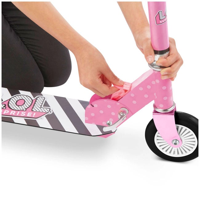 LITTLE TIKES LOL SURPRISE FOLDING KICK SCOOTER - STRIPES