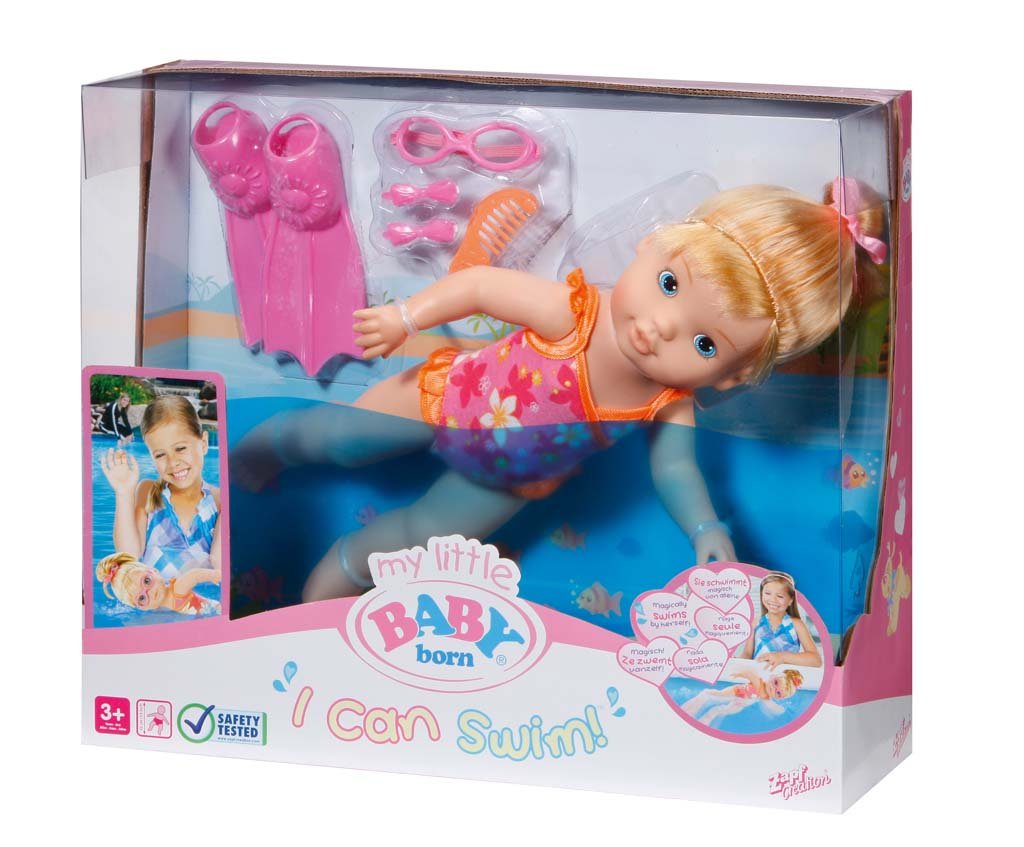 BABYBORN MY LITTLE DOLL I CAN SWIM 32CM