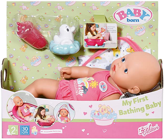 BABYBORN MY FIRST BATHING BABY DOLL 30CM