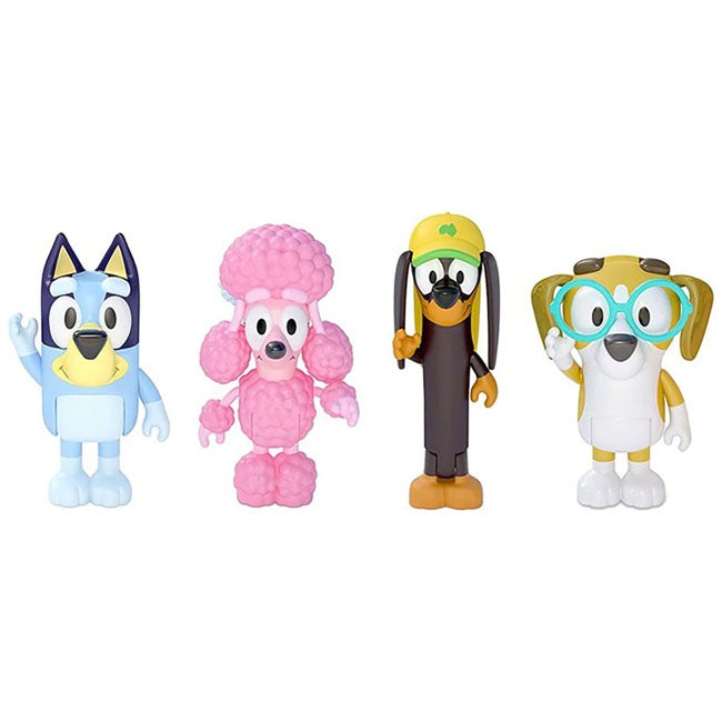 BLUEY 4 PACK FIGURE S3 -FRIENDS