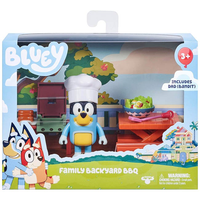 BLUEY DAD BACKYARD BBQ BANDIT 2.5 INCH FIGURE