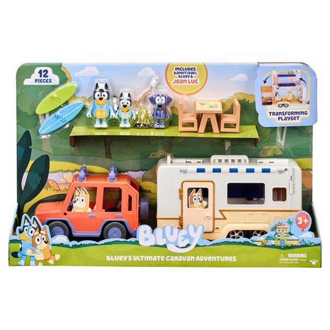 BLUEY S5 ULTIMATE CARAVAN ADVENTURE 4WD PLAYSET