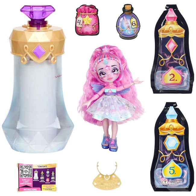 MAGIC MIXIES S1 PIXLINGS DOLL PURPLE - UNIA THE UNICORN