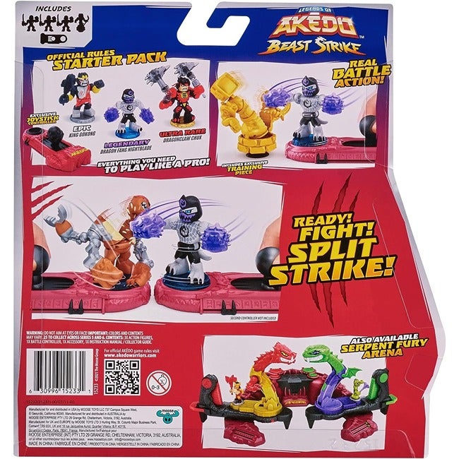 AKEDO LEGENDS BEAST STRIKE 3PCS STARTER PACK