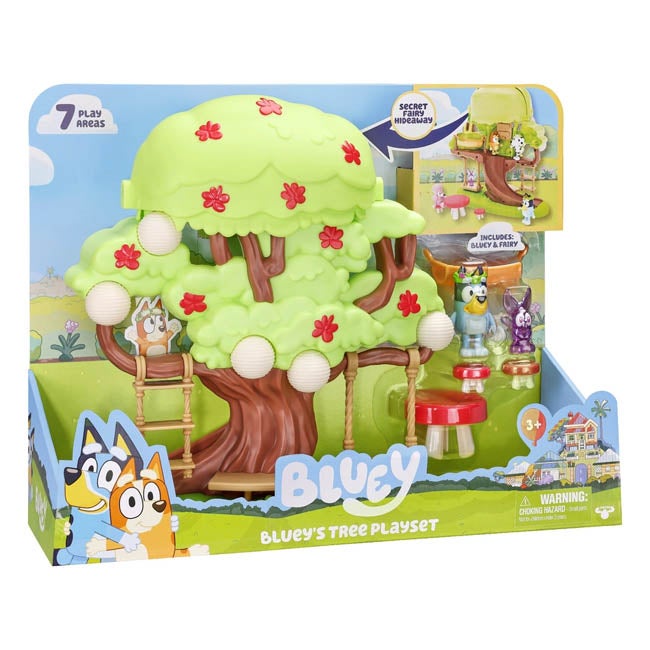 BLUEY TREE PLAYSET WITH FAIRY FIGURES AND ACCESSORIES