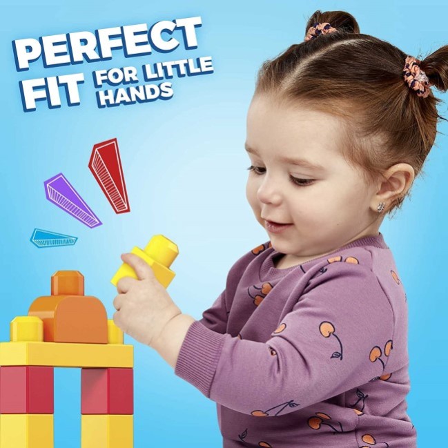 MEGA BLOKS FIRST BUILDERS BUILDING BAG 60 PCS CLASSIC